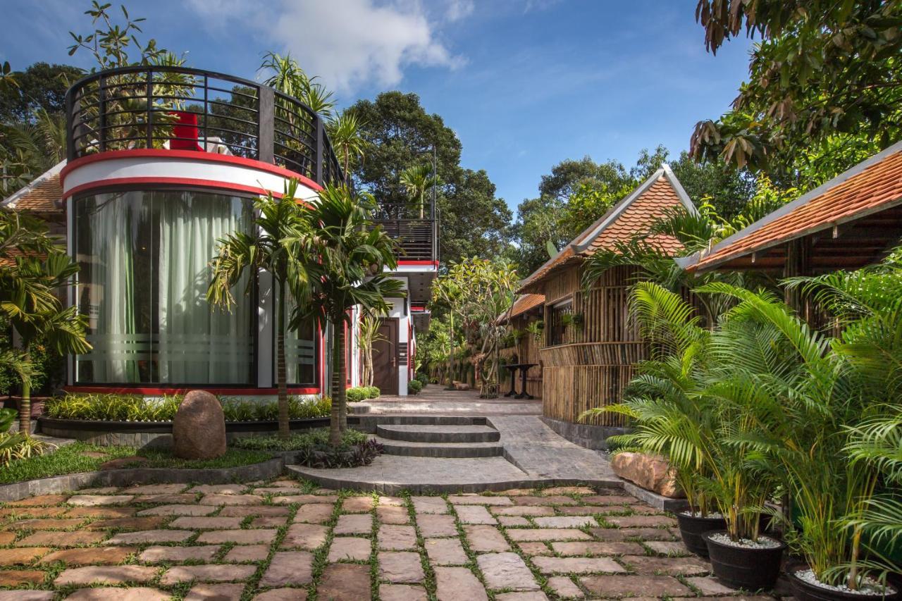 Silk D'Angkor Villa Siem Reap Bagian luar foto
